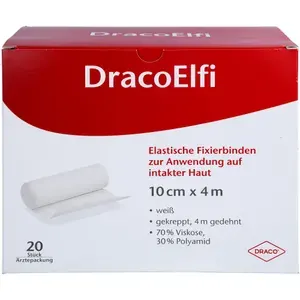 DRACOELFIelast.Fixierbinde10cmx4mgekreppt20St