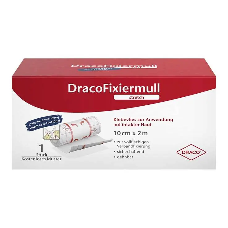 Dracofixiermull stretch 10 cmx2 m, 1 St