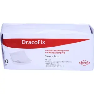 DRACOFIXOP-Kompressen5x5cmunsteril8fach100St