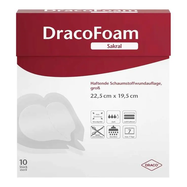 Dracofoam sakral groß 19,5x22,5 cm haftend, 10 St