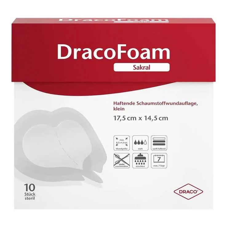 Dracofoam sakral klein 14,5x17,5 cm haftend, 10 St