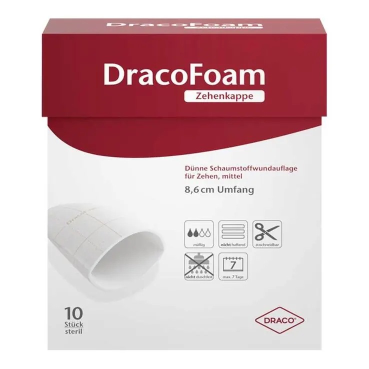 Dracofoam Zehenkappe mittel, 10 St