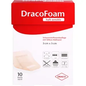 DRACOFOAMHaftsensitivSchaumst.Wund.5x5cm10St