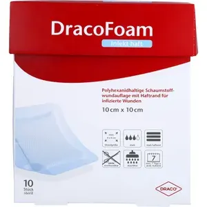 DRACOFOAMInfekthaftSchaumst.Wundauf.10x10cm10St