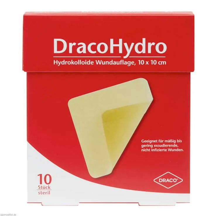 Dracohydro Hydrokoll.Wundauflage 10x10cm, 10 St