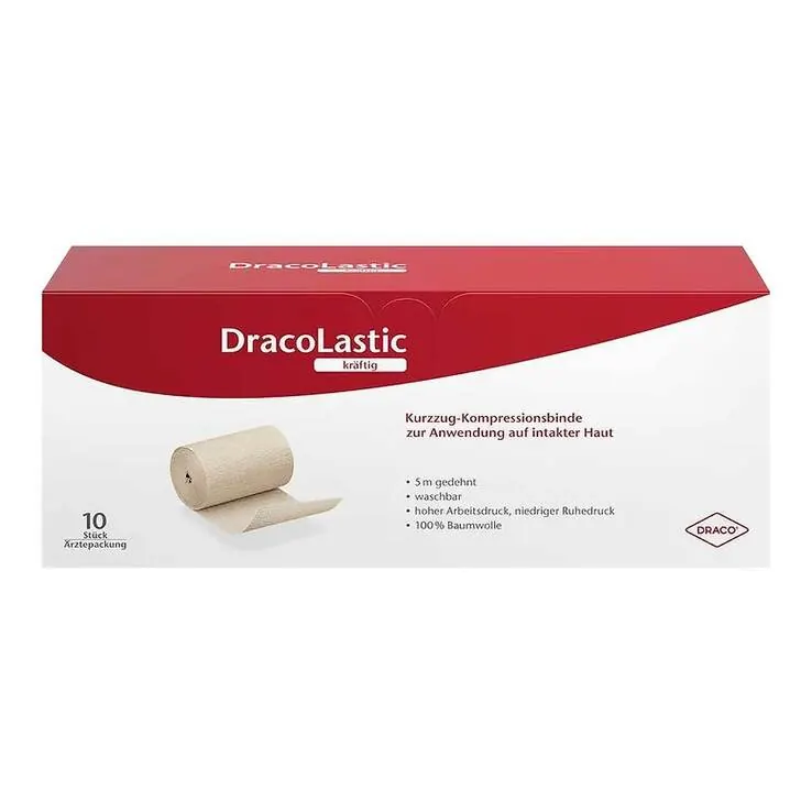 Dracolastic Idealbinde kräftig 12cm lose hautfarben, 10 St