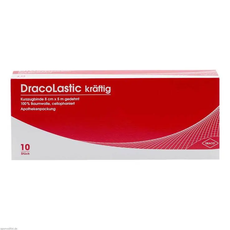 Dracolastic Idealbinde kräftig 8cm lose hautfarben, 10 St