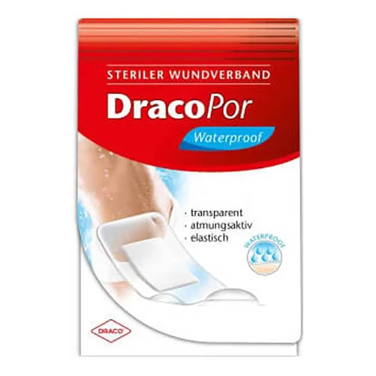 DracoPor waterproof Wundverband 8x15 cm steril, 20 St