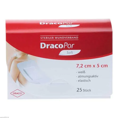 Dracopor Wundverband 5x7,2 cm steril, 25 St