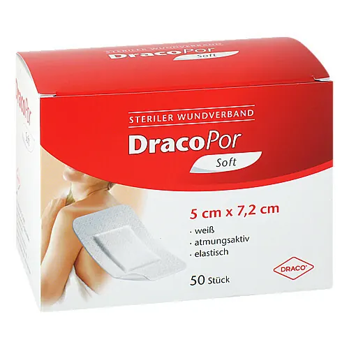 Dracopor Wundverband 5x7,2 cm steril, 50 St