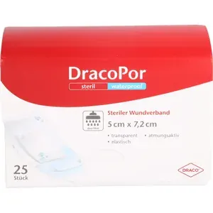 DRACOPORwaterproofWundverband5x7,2cmsteril25St