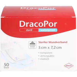 DRACOPORwaterproofWundverband5x7,2cmsteril50St