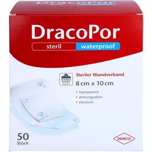 DRACOPORwaterproofWundverband8x10cmsteril50St