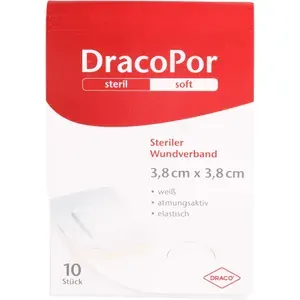 DRACOPORWundverband3,8x3,8cmsteril10St