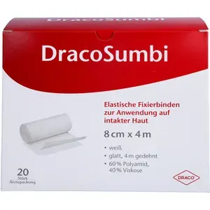 DRACOSUMBIFixierbinde8cmx4mweiß20St