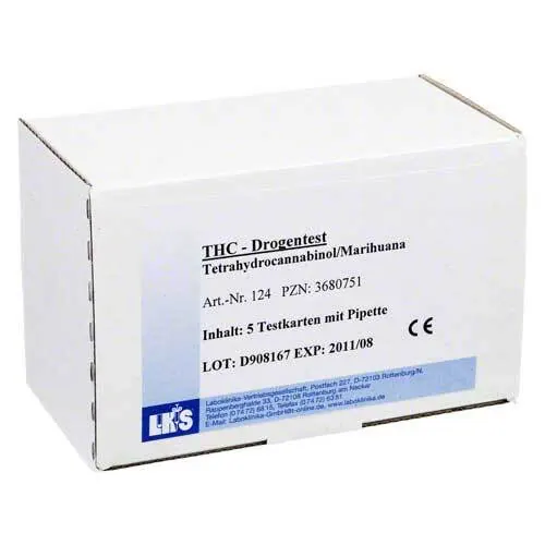 DROGENTEST Tetrahydrocann.Single Card Urin LKS, 5 St