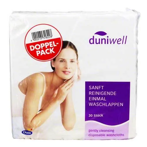 DUNIWELL Einmal Waschlappen Doppelpack, 60 St