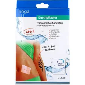 DUSCHPFLASTER10x12cmTransparentverbandsteril5St