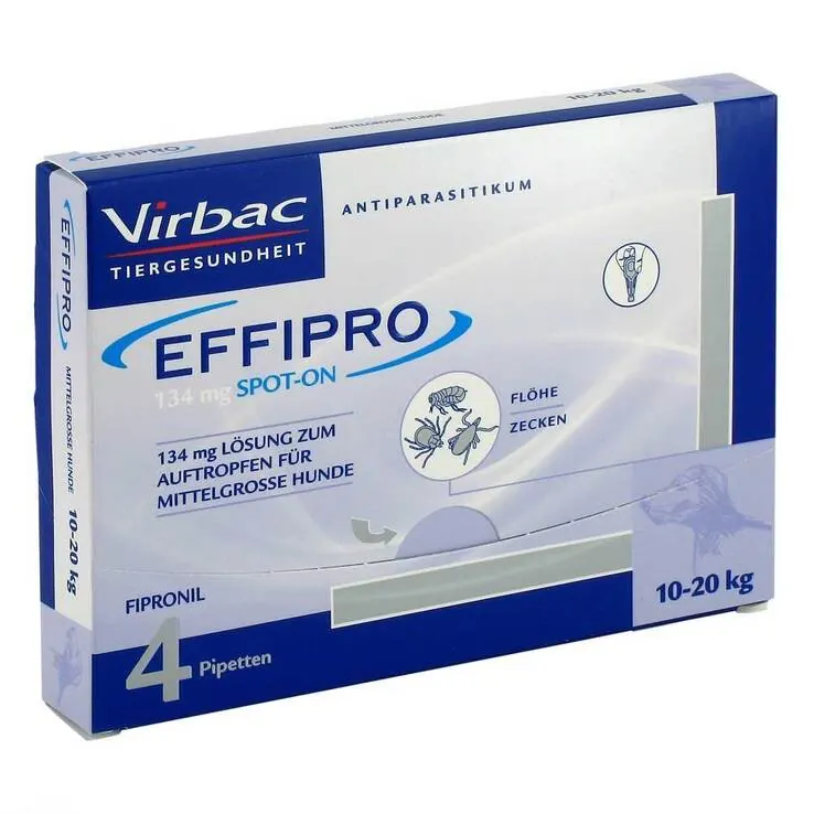Effipro 134 mg vet. Lösung zum Auftropfen mittelgroße Hunde, 4 St