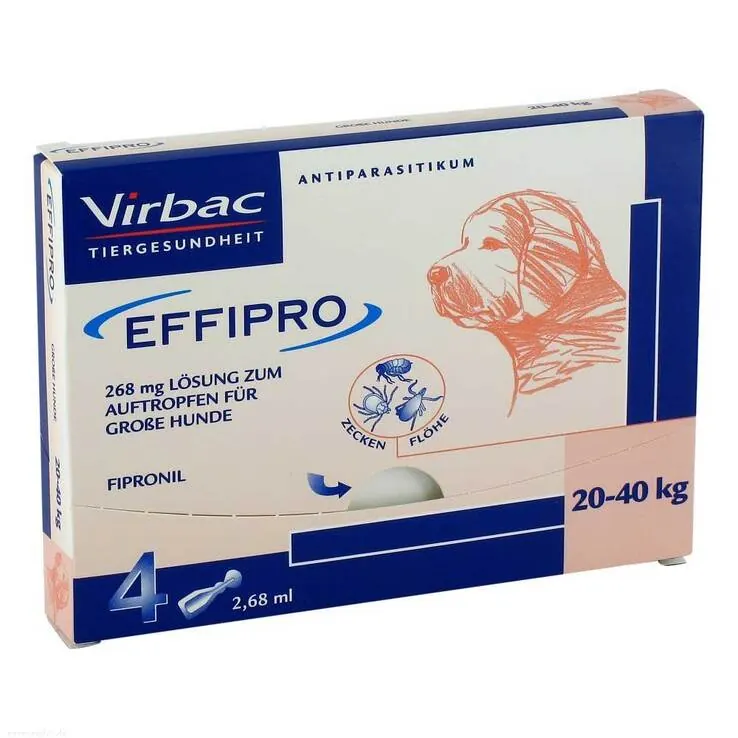 Effipro 268 mg vet. Lösung zum Auftropfen große Hunde, 4 St