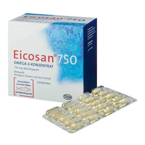 Eicosan 750 Omega-3 Konzentrat Weichkapseln, 240 St