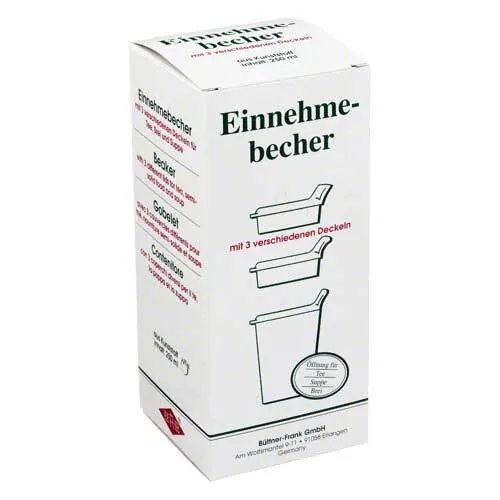 Einnehmebecher Kunststoff mit 3 Trinkdeckel, 1 St