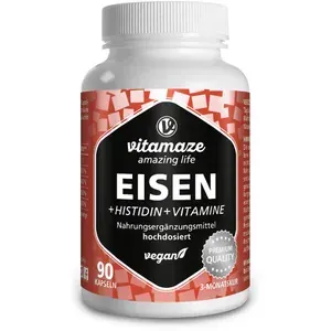 EISEN20mg+Histidin+VitamineC/B9/B12Kapseln90Stück