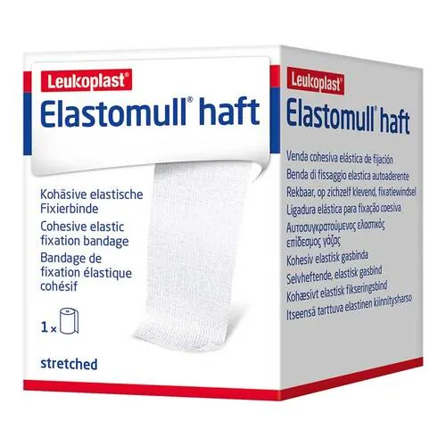 Elastomull haft 4 cmx4 m Fixierbinde, 1 St