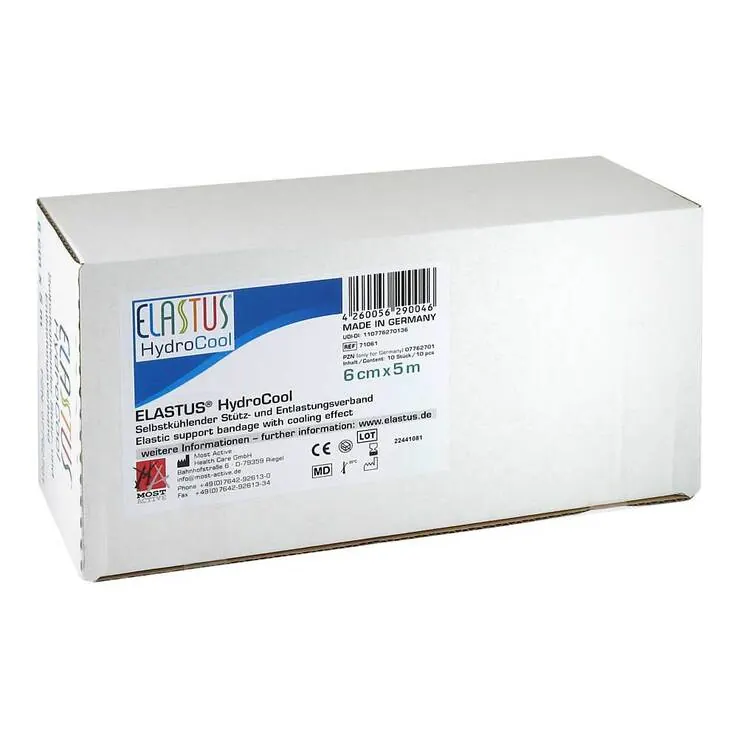 Elastus Hydrocool Binden 6cmx5m, 10 St