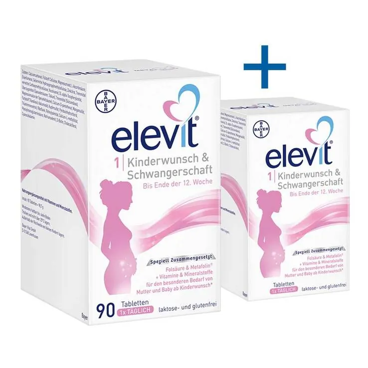 Elevit 1 Kinderwunsch & Schwangerschaft Tabletten, 90 St