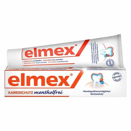 Elmex mentholfrei Zahnpasta mit Faltschachtel, 75 ml