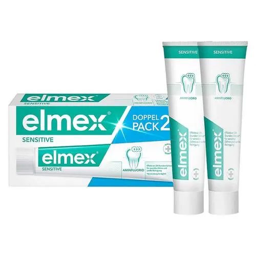 Elmex Sensitive Zahnpasta Doppelpack, 2X75 ml