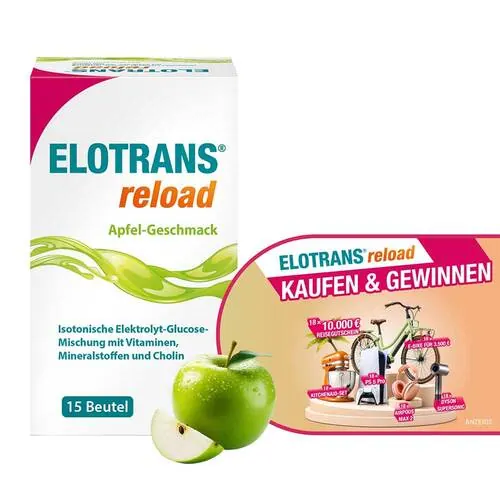 Elotrans reload Elektrolyt-Pulver Apfel Beutel , 15X7.45 g