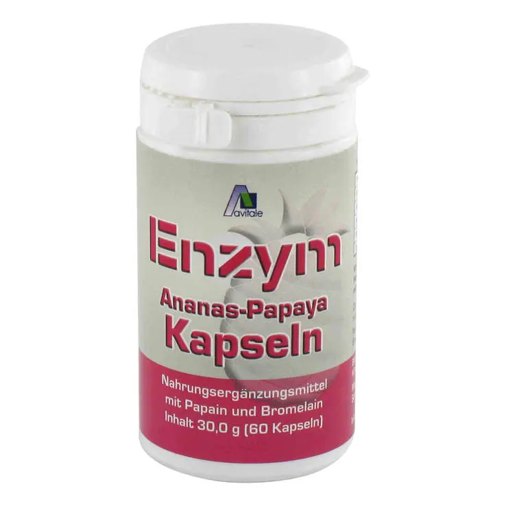 Enzym Ananas Papaya Kapseln, 60 St