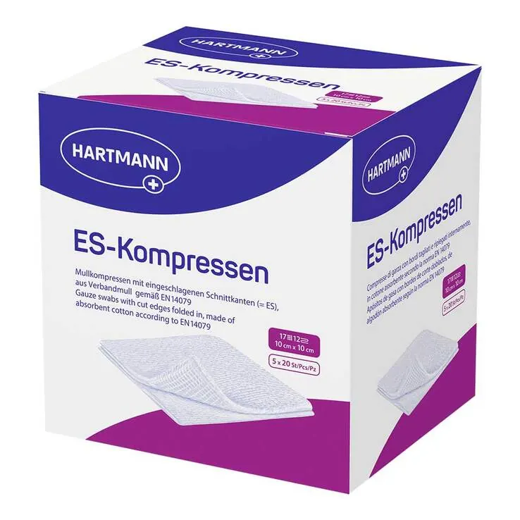 ES-Kompressen steril 10x10 cm Großpackung, 5X20 St
