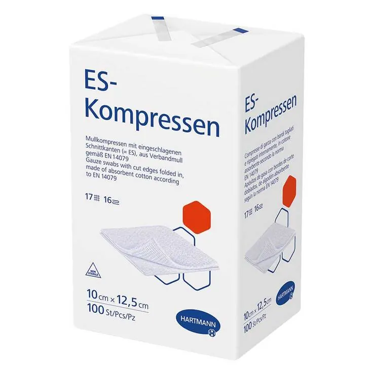 ES-Kompressen unsteril 10x12,5 cm 16fach, 100 St