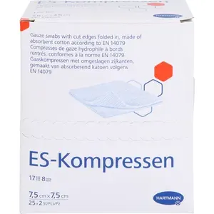ES-KOMPRESSENsteril7,5x7,5cm8fach50St