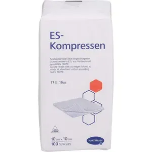 ES-KOMPRESSENunsteril10x10cm16fach100St