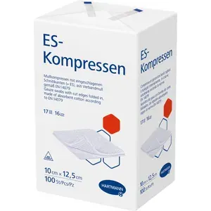 ES-KOMPRESSENunsteril10x12,5cm16fach100St