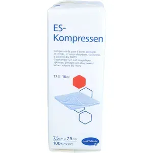 ES-KOMPRESSENunsteril7,5x7,5cm16fach100St