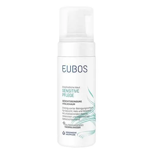 Eubos Sensitive Pflege Vitalschaum Gesichtsreinig., 150 ml