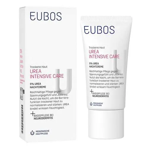 Eubos Trockene Haut Urea 5% Nachtcreme, 50 ml