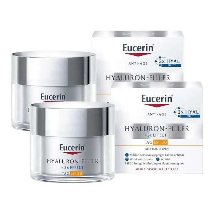 Eucerin Anti-Age Hyaluron-Filler Tagespflege LSF 30, 2x50 ml