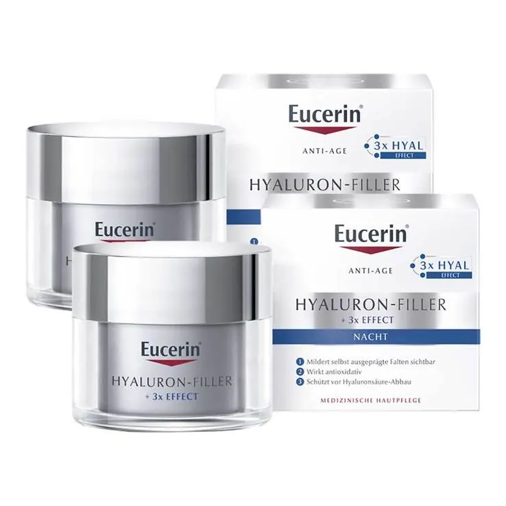 Eucerin Hyaluron-Filler Nachtcreme, 2x50 ml