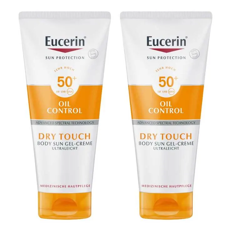 Eucerin Sun Gel-Creme Oil Control Body LSF 50 + , 2x200 ml