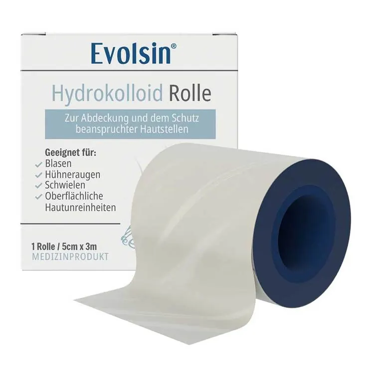 Evolsin Hydrokolloid 5 cmx3 m Pflaster Rolle, 300 cm