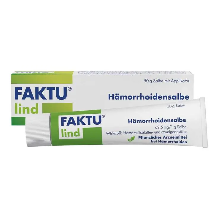 FAKTU lind Hämorrhoidensalbe mit Hamamelis, 50 g