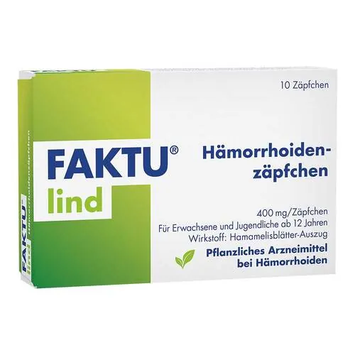 Faktu lind Hämorrhoidenzäpfchen, 10 St