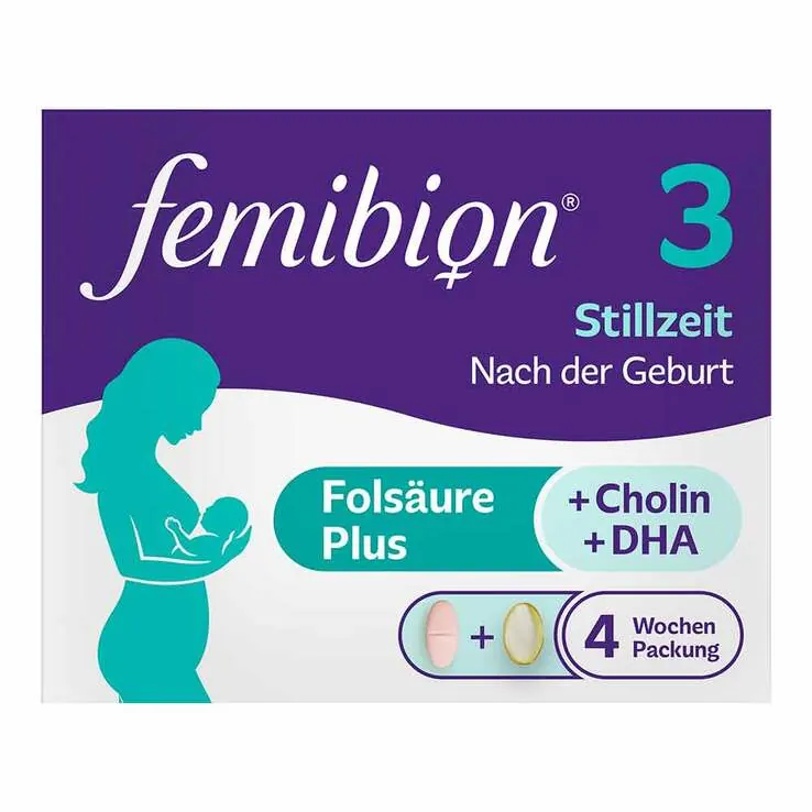 Femibion 3 Stillzeit 4-Wochen-Packung mit 28 Tabletten und 28 Kapseln, 2X28 St
