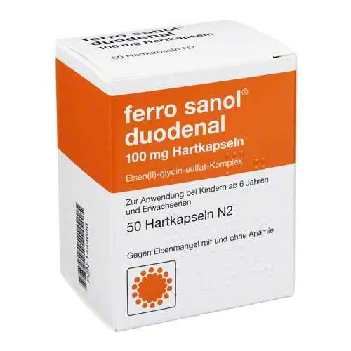 Ferro Sanol duodenal Hartkapseln mit magensaftresistent überzogene Pell., 50 St
